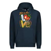 Navy let all that you do be done in love Premium Hoodie - texasbilliewilder