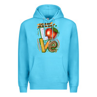 Ocean Blue let all that you do be done in love Premium Hoodie - texasbilliewilder