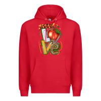 Red let all that you do be done in love Premium Hoodie - texasbilliewilder
