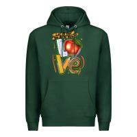 Sports Green let all that you do be done in love Premium Hoodie - texasbilliewilder