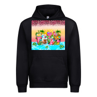 Black beach summer coffee cups Urban Hoodie - Zillion Design Studio