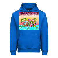 Cobalt beach summer coffee cups Urban Hoodie - Zillion Design Studio