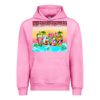 Fuchsia Pink beach summer coffee cups Urban Hoodie - Zillion Design Studio