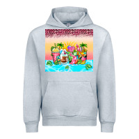 Heather Grey beach summer coffee cups Urban Hoodie - Zillion Design Studio