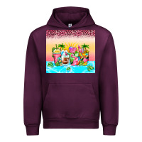 Mauve Wine beach summer coffee cups Urban Hoodie - Zillion Design Studio