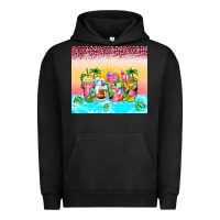 Pigment Black beach summer coffee cups Urban Hoodie - Zillion Design Studio