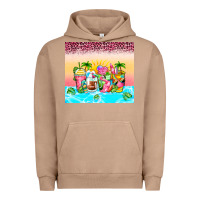 Pigment Burro beach summer coffee cups Urban Hoodie - Zillion Design Studio