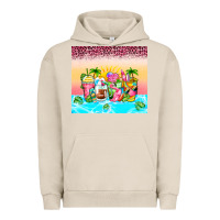Beach Summer Coffee Cups Urban Hoodie | Teevron