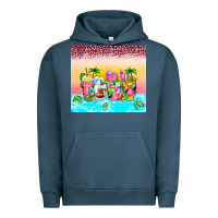 Pigment Midnight Navy beach summer coffee cups Urban Hoodie - Zillion Design Studio