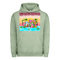 Pigment Oil Green beach summer coffee cups Urban Hoodie - Zillion Design Studio