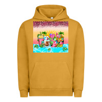 Pigment Peanut Butter beach summer coffee cups Urban Hoodie - Zillion Design Studio