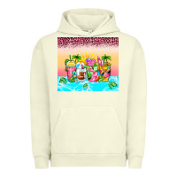 Pigment Pistachio beach summer coffee cups Urban Hoodie - Zillion Design Studio