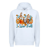 White oh my gourd i love fall Premium Hoodie - Zillion Design Studio
