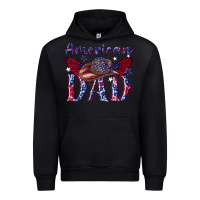Black American dad with cowboy Urban Hoodie - texasbilliewilder