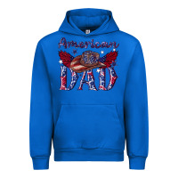 Cobalt American dad with cowboy Urban Hoodie - texasbilliewilder