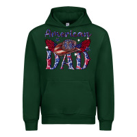 Forest Green American dad with cowboy Urban Hoodie - texasbilliewilder