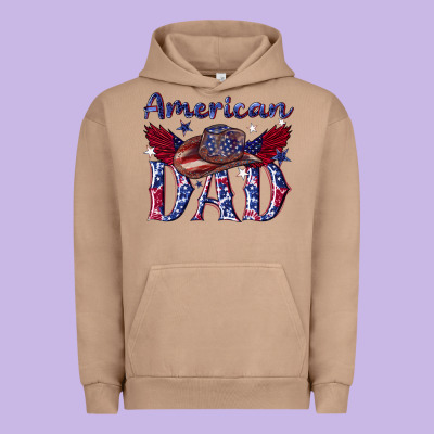 Urban Hoodie American dad with cowboy