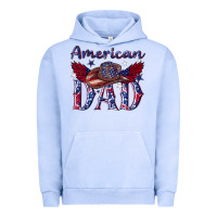 Pigment Grape Ice American dad with cowboy Urban Hoodie - texasbilliewilder