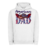 Pigment Lunar Rock American dad with cowboy Urban Hoodie - texasbilliewilder