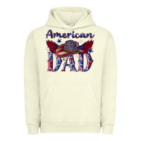 Pigment Pistachio American dad with cowboy Urban Hoodie - texasbilliewilder