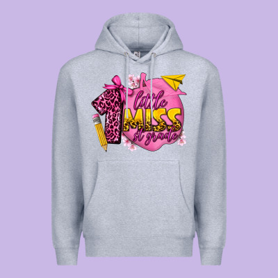 Little Miss 1st Grade Premium Hoodie Designed By Texasbilliewilder