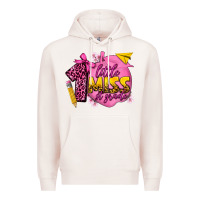 Pale Pink little miss 1st grade Premium Hoodie - texasbilliewilder