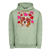 Pigment Oil Green valentine's day  beagle Urban Hoodie - RanaPortraitStore