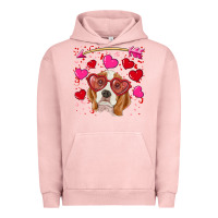 Pigment Salmon valentine's day  beagle Urban Hoodie - RanaPortraitStore