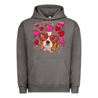 Pigment Tornado valentine's day  beagle Urban Hoodie - RanaPortraitStore