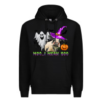 Black moo i mean boo Premium Hoodie - Zillion Design Studio