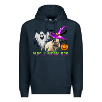 Navy moo i mean boo Premium Hoodie - Zillion Design Studio