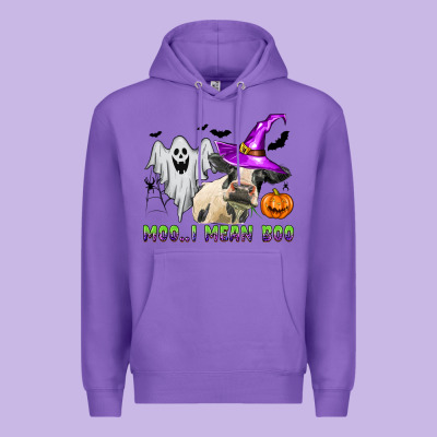 Moo I Mean Boo Premium Hoodie Designed By Zillion Design Studio