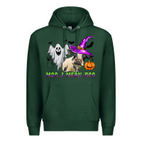 Sports Green moo i mean boo Premium Hoodie - Zillion Design Studio