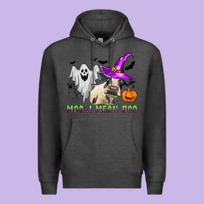 Moo I Mean Boo Premium Hoodie Designed By Zillion Design Studio