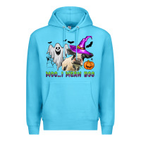 Ocean Blue moo i mean boo Premium Hoodie - Zillion Design Studio