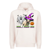 Pale Pink moo i mean boo Premium Hoodie - Zillion Design Studio