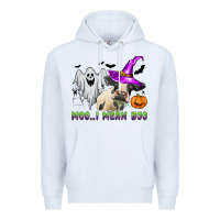 White moo i mean boo Premium Hoodie - Zillion Design Studio