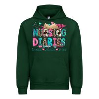 Forest Green nursing diaries no sleep no money no life Urban Hoodie - Zillion Design Studio