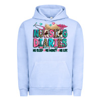 Pigment Grape Ice nursing diaries no sleep no money no life Urban Hoodie - Zillion Design Studio