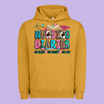 Urban Hoodie nursing diaries no sleep no money no life