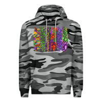 Slate Camo mardi gras brush strokes king cake and craw fish Premium Hoodie - RanaPortraitStore