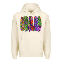 Tofu mardi gras brush strokes king cake and craw fish Premium Hoodie - RanaPortraitStore