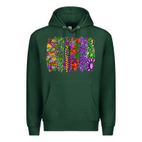 Sports Green mardi gras brush strokes king cake and craw fish Premium Hoodie - RanaPortraitStore