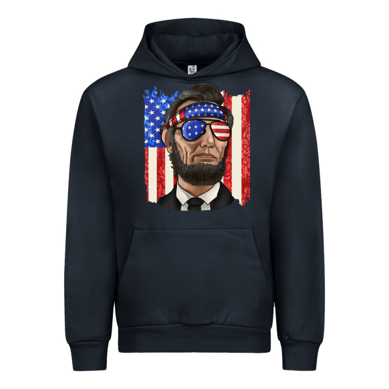 American Flag With Lincoln Urban Hoodie by texasbilliewilder | Teevron