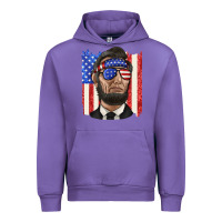 Tulip American flag with lincoln Urban Hoodie - texasbilliewilder