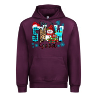 Mauve Wine up to snow good Urban Hoodie - Zillion Design Studio