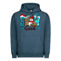Pigment Midnight Navy up to snow good Urban Hoodie - Zillion Design Studio