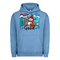 Pigment Pebble Blue up to snow good Urban Hoodie - Zillion Design Studio