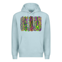 Blue Mist mardi gras brush stroke Premium Hoodie - RanaPortraitStore