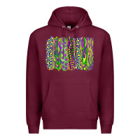 Burgundy mardi gras brush stroke Premium Hoodie - RanaPortraitStore